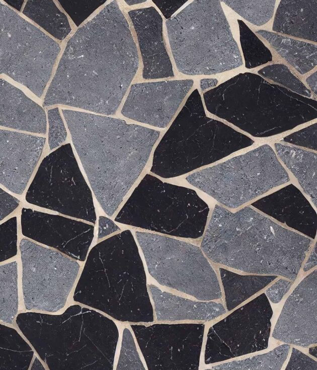 Charcoal irregular stone paver